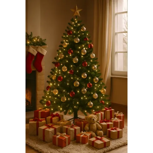 Albero di Natale Pino Verde Folto Alto 180 cm Realistico