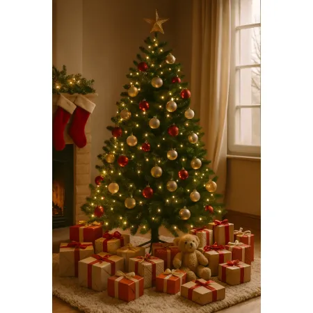 Albero di Natale Pino Verde Folto Alto 180 cm Realistico