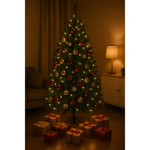 Albero di Natale con Rami Folti 150 cm in PVC Abete Realistico