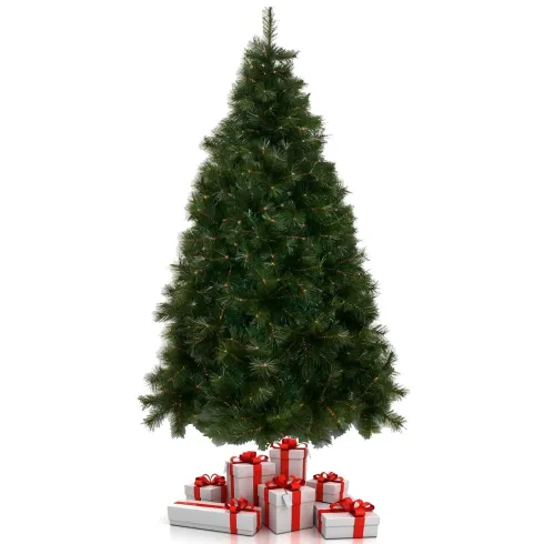 Albero di Natale Alto 270 cm Pino Verde Folto Senza Addobbi