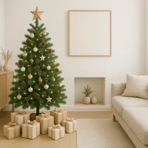 Albero di Natale Pino Verde Folto Alto 240 cm Realistico 2