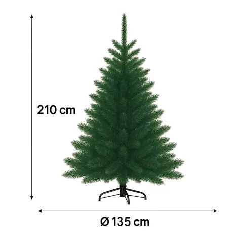 Albero di Natale Pino Verde Folto Alto 210 cm Realistico