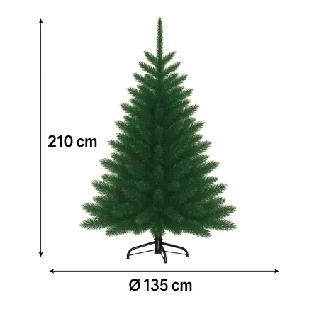 Albero di Natale Pino Verde Folto Alto 210 cm Realistico