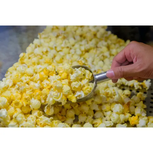 Macchina per Popcorn con Carrello Rosso Professionale Acciaio Modulare