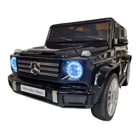 Auto Elettrica per Bambini Mercedes G500 12V Nero Sedile in Pelle