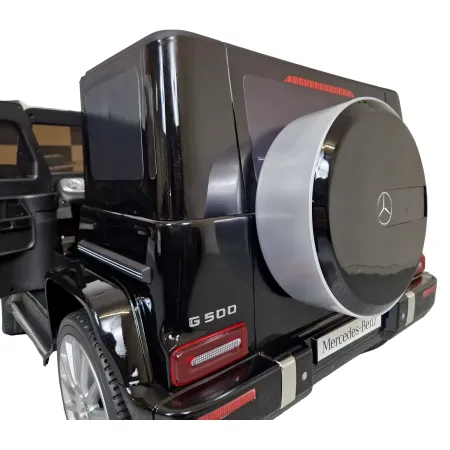 Auto Elettrica per Bambini Mercedes G500 12V Nero Sedile in Pelle
