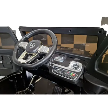 Auto Elettrica per Bambini Mercedes G500 12V Nero Sedile in Pelle