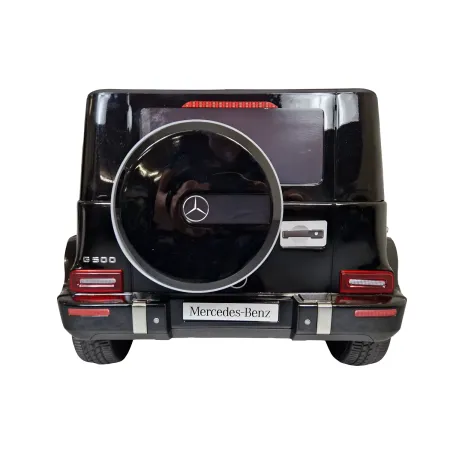 Auto Elettrica per Bambini Mercedes G500 12V Nero Sedile in Pelle