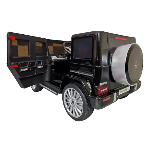 Auto Elettrica per Bambini Mercedes G500 12V Nero Sedile in Pelle
