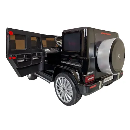 Auto Elettrica per Bambini Mercedes G500 12V Nero Sedile in Pelle