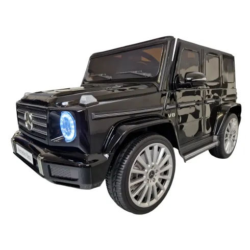 Auto Elettrica per Bambini Mercedes G500 12V Nero Sedile in Pelle