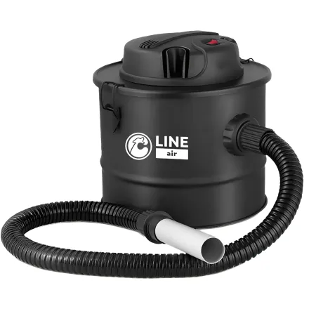 Bidone Aspiracenere 800W 15L Metallo Filtro HEPA Nero Barbecue Camini