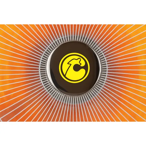 Stufa a Parabola da Tavolo 1000W Oscillante Fibra di Carbonio Bianco