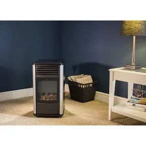 Stufa a Gas Portatile con Effetto Camino a Fiamma Viva 2