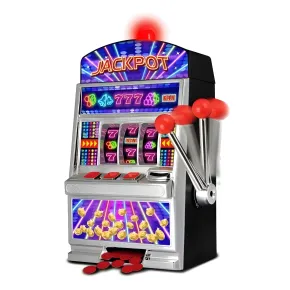 Gioco Slot Machine Elettronico Arcade Jackpot con Luci e Suoni