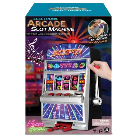 Gioco Slot Machine Elettronico Arcade Jackpot con Luci e Suoni