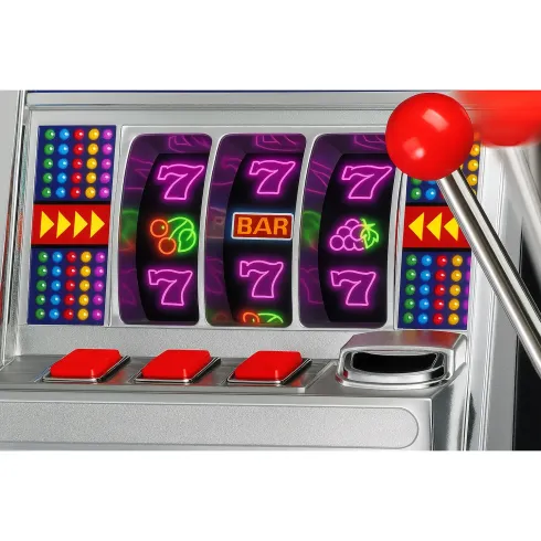 Gioco Slot Machine Elettronico Arcade Jackpot con Luci e Suoni