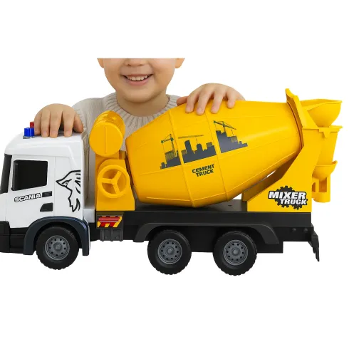 Camion Giocattolo Licenza Scania Betoniera Luci e Suoni Realistici