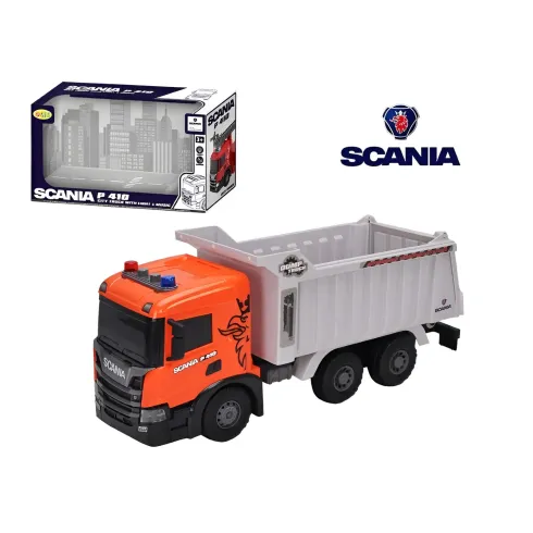 Camion Giocattolo Ribaltabile Licenza Scania Luci e Suoni Realistici