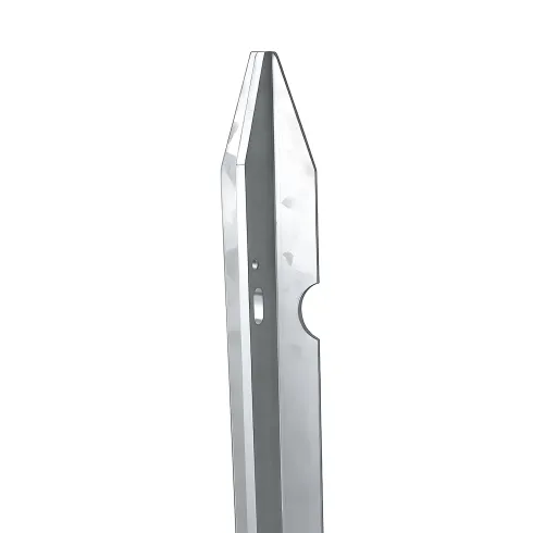 10 Paletti 225cm in Ferro Zincato per Recinzione