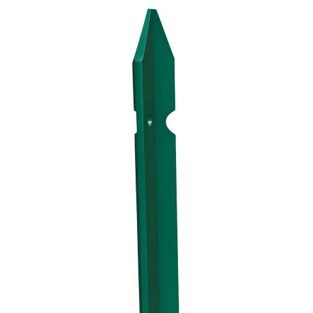 10 Paletti per Recinzione Alti 200 cm 35x35 in Ferro Plastificato Verde Pali a T | BricoShop24