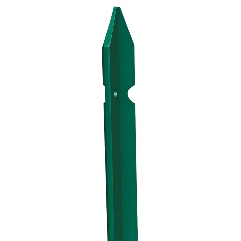 10 Paletti 125 cm per Recinzione in Ferro Plastificato Verde