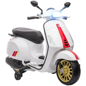 Vespa Sprint Elettrica per Bambini 12V Bianco Luci LED Moto Scooter
