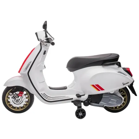 Vespa Sprint Elettrica per Bambini 12V Bianco Luci LED Moto Scooter