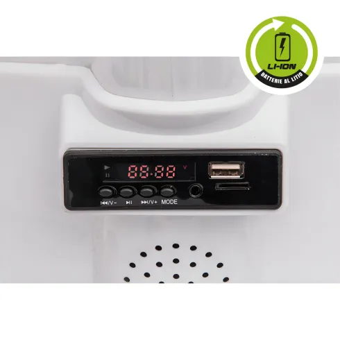 Vespa Sprint Elettrica per Bambini 12V Bianco Luci LED Moto Scooter