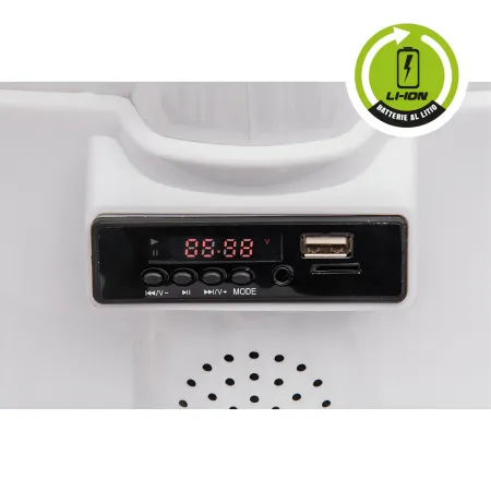 Vespa Sprint Elettrica per Bambini 12V Bianco Luci LED Moto Scooter
