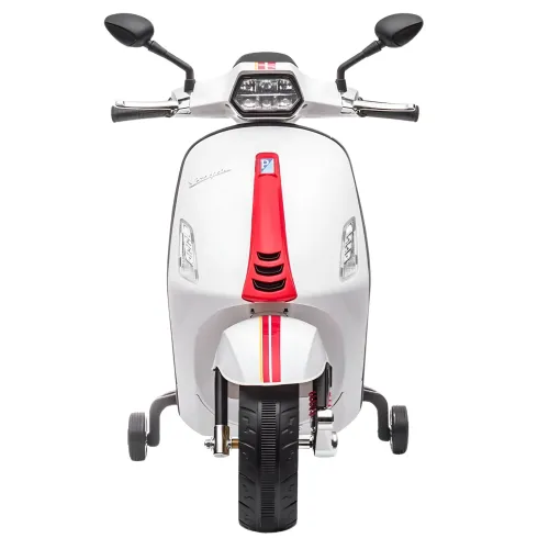Vespa Sprint Elettrica per Bambini 12V Bianco Luci LED Moto Scooter