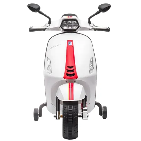 Vespa Sprint Elettrica per Bambini 12V Bianco Luci LED Moto Scooter