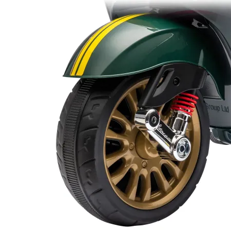 Vespa Sprint Elettrica per Bambini 12V Verde Luci LED Moto Scooter