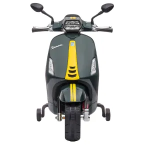 Vespa Sprint Elettrica per Bambini 12V Verde Luci LED Moto Scooter 2