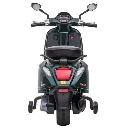 Vespa Sprint Elettrica per Bambini 12V Verde Luci LED Moto Scooter