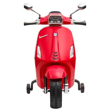Vespa Sprint Elettrica per Bambini 12V Rossa Luci LED Moto Scooter