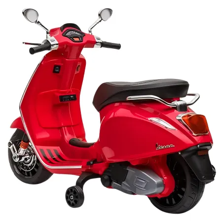 Vespa Sprint Elettrica per Bambini 12V Rossa Luci LED Moto Scooter