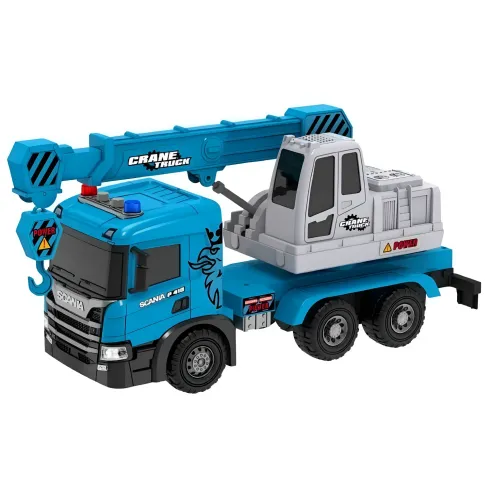 Camion Giocattolo con Gru a Frizione Scania Luci e Suoni Realistici
