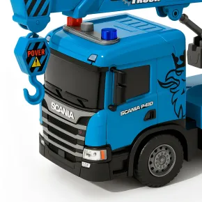 Camion Giocattolo con Gru a Frizione Scania Luci e Suoni Realistici 2