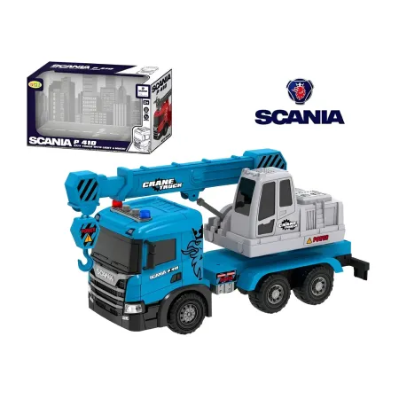 Camion Giocattolo con Gru a Frizione Scania Luci e Suoni Realistici