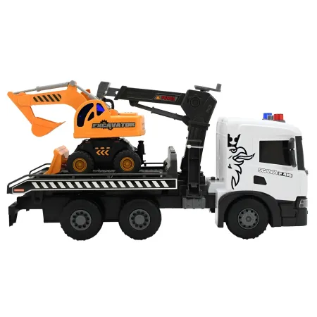 Camion Giocattolo con Gru e Escavatore Scania Luci e Suoni Realistici