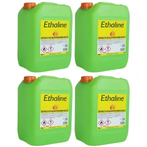 4 Taniche Bioetanolo Naturale 10L Combustibile Ecologico per Biocamini