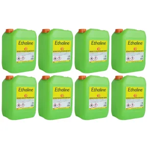 8 Taniche Bioetanolo Naturale 10L Combustibile Ecologico per Biocamini