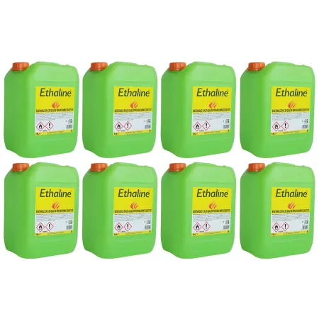 8 Taniche Bioetanolo Naturale 10L Combustibile Ecologico per Biocamini