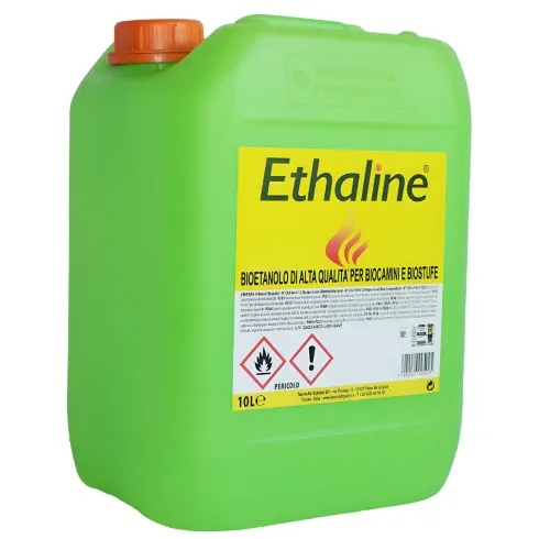 8 Taniche Bioetanolo Naturale 10L Combustibile Ecologico per Biocamini