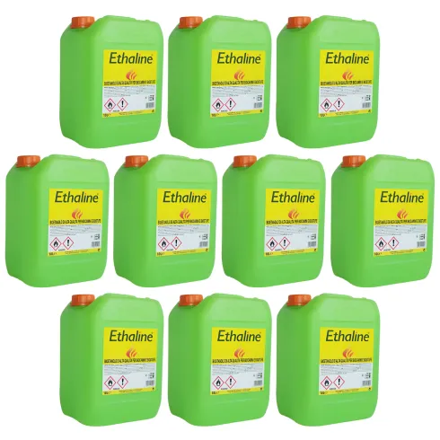 10 Taniche Bioetanolo Naturale 10L Combustibile Ecologico Biocamini