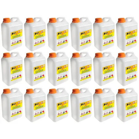 Combustibile Bioetanolo 18 Taniche 2L per Biocamini e Biostufe Inodore