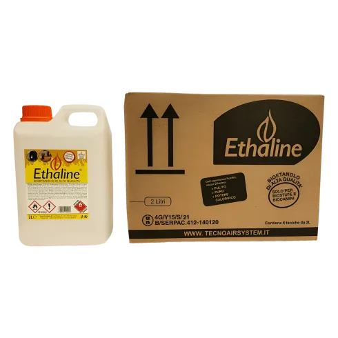 Combustibile Bioetanolo 18 Taniche 2L per Biocamini e Biostufe Inodore