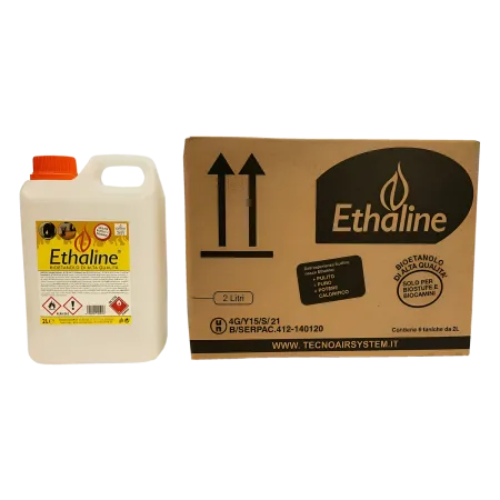 Combustibile Bioetanolo 30 Taniche 2L per Biocamini e Biostufe Inodore