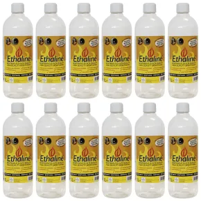 Bioetanolo 12 Taniche 1L per Biocamini e Stufe Combustibile Naturale
